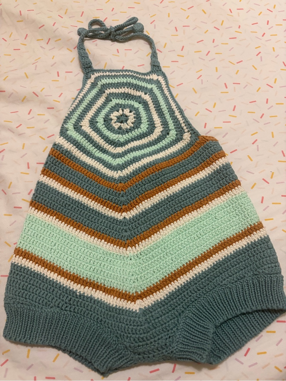 Misha and Puff Crochet Cinque Romper